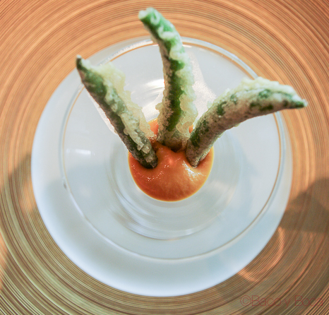 Xiulets en tempura zenital sant Pol carme ruscalleda